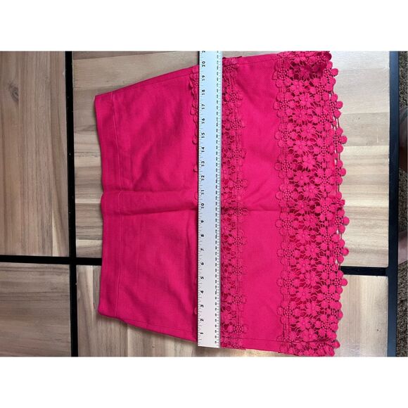 J CREW Raspberry Colored Lacy Skirt - Picture 4 of 7